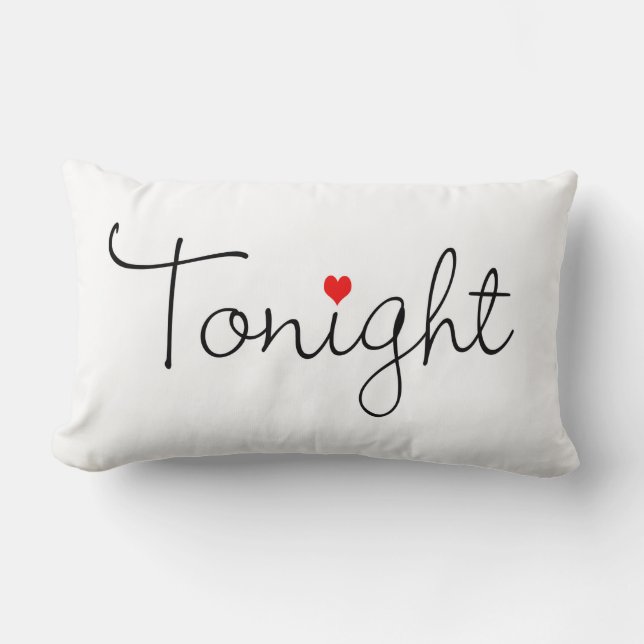 Pillow Talk ikväll/ Inte ikväll Lumbarkudde (Framsida)