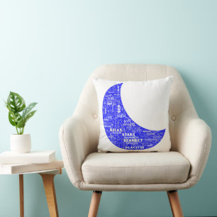 Pillow - två olika sidor - Ord Cloud Kudde