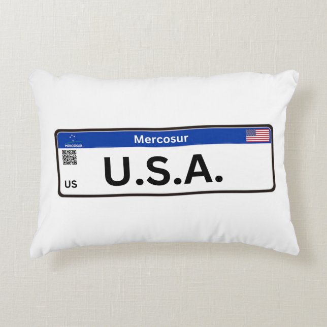 Pillow USA Mercosur Prydnadskudde (Framsidan)