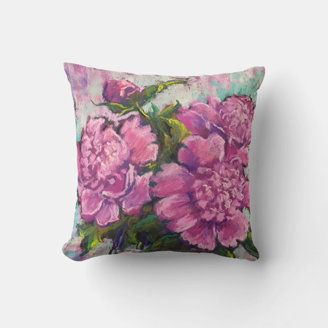 Pillow utomhus med Peony Design Kudde (Framsida)
