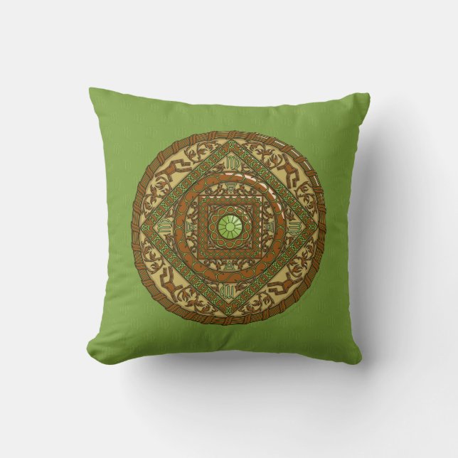 Pillow Våg Mandala Kudde (Framsida)