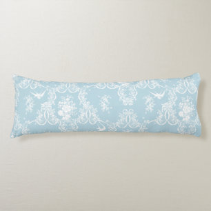 Pillow Willa Toile Gingham aqua Kroppskudde