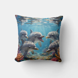 Pillow with dolphins. kudde