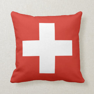 Pillow with flagga of Schweiz Kudde