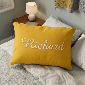 pillow yellow solid simple prydnadskudde