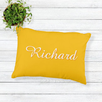 pillow yellow solid simple prydnadskudde