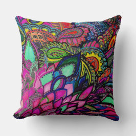 Pillow Zen Tangle Närbildsmönster av Michele Zurin Kudde