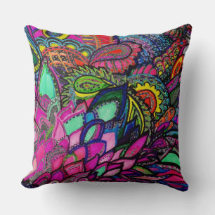 Pillow Zen Tangle Närbildsmönster av Michele Zurin Kudde