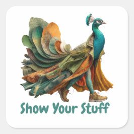 Pillowcase Fyrkantigt Klistermärke