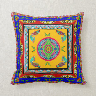 Pillowcase som inspireras av lastbilkonst - kudde