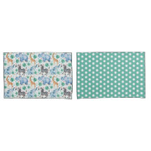 Pillowcase-uppsättning för Cute Jungle Vilda djur