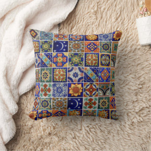Pillowcase-uppsättning i sydvästra Stil Talavera-p Kudde