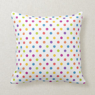 Pillowl med flera Färger, polka-punkt Kudde