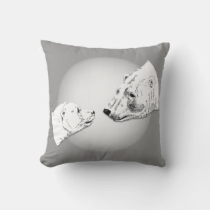 PillowMor & Unge-pärlor Pillow för polar Kudde
