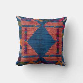 Pillows för persiska och turkiska blå Kilim Matta: Kudde