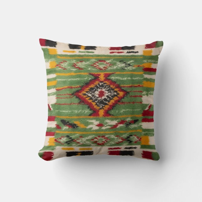 Pillows i grönt Matta: Traditionell skönhet för mo Kudde (Framsida)