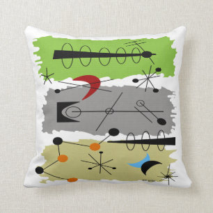 Pillows med inspioner i mitten av århundradet kudde