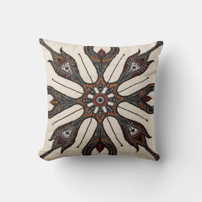 Pillows på turkiska Matta Mandala Pillows: Exotic  Kudde (Framsida)