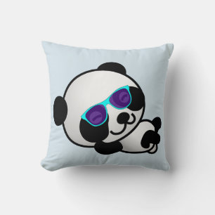 Pillows, Panda Bear med solglasögon Kudde