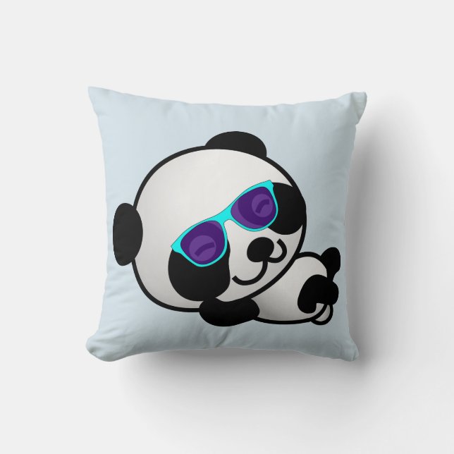Pillows, Panda Bear med solglasögon Kudde (Framsida)