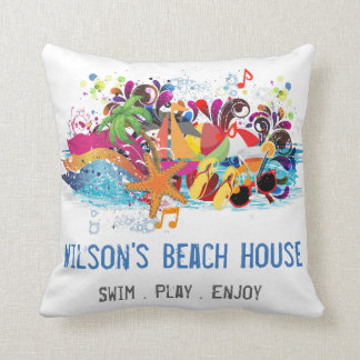 Pillows-personlig Pop Art Retro Summer Beach Kudde