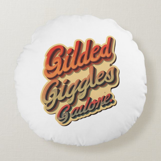 Pillows & Poufs Rund Kudde (Framsidan)