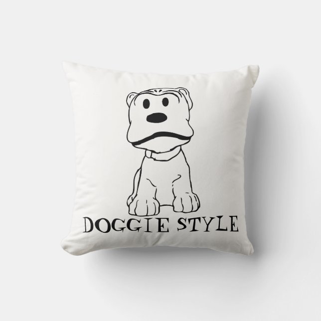 Pillows rolig hund Älskare Kudde (Framsida)