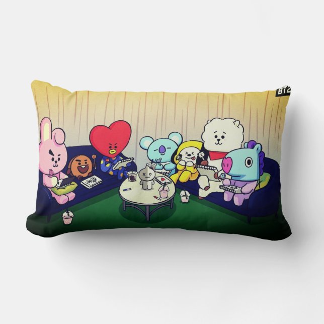 Pillows with BT21 Lumbarkudde (Framsida)