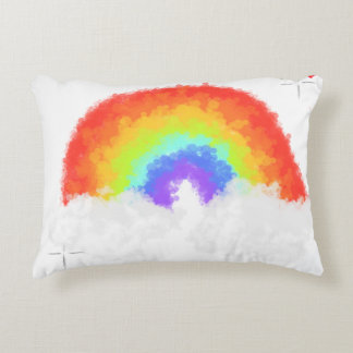 Pillows with rainbow prydnadskudde