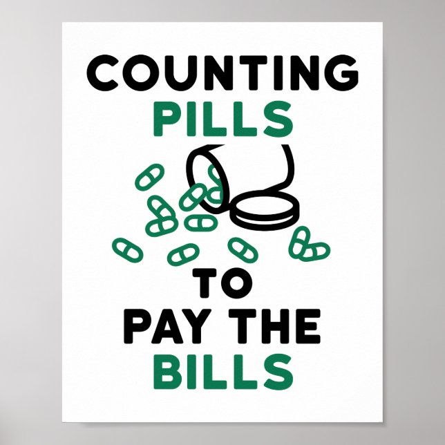 Pills för att Betala fakturorna Poster (Framsidan)