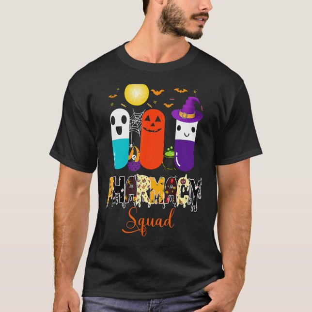 Pills Pharmacy Pharmacist Squad Halloween Costume T Shirt (Framsida)
