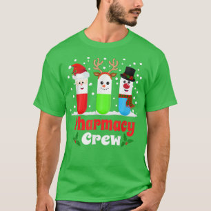 Pills Snögubbe Reindeer Jultomten Pharmacy Crew C T Shirt