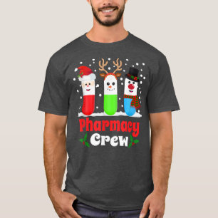 Pills Snögubbe Reindeer Jultomten Pharmacy Crew C T Shirt