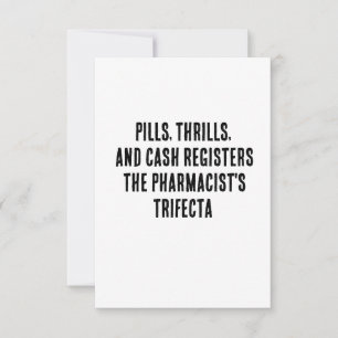 Pills, trills och pengarar registrerar - farmakism tack kort