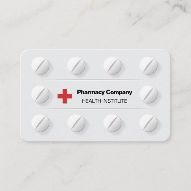 Pillsbox Professionell Medicinsk Kor Visitkort (Framsida)