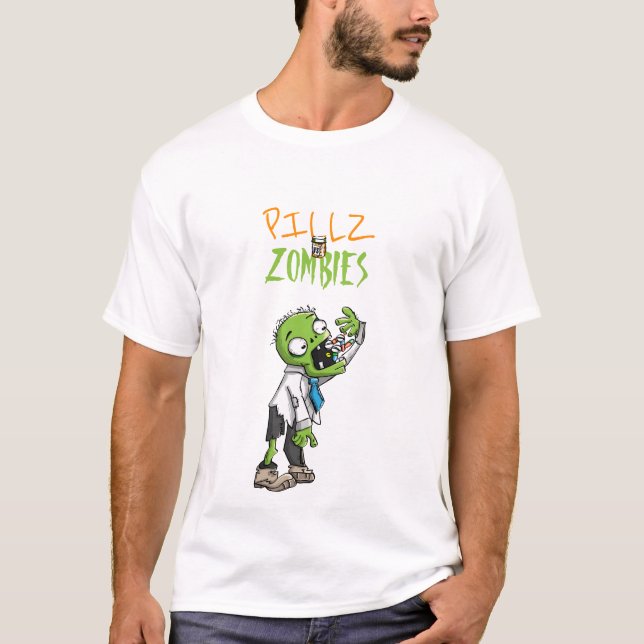 Pillz vs. Zombies T Shirt (Framsida)
