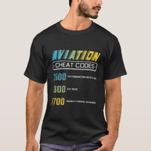 Pilo för luftfartskoder t shirt