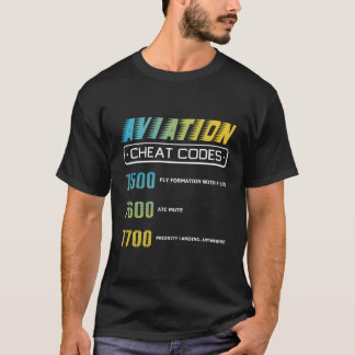 Pilo för luftfartskoder t shirt