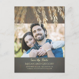 Pilon Gold Vintage Foto Spara Datum Meddelande Vykort