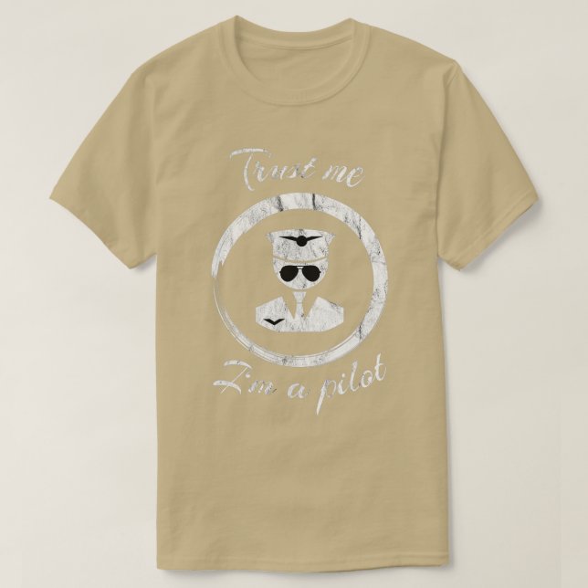 Pilot Airplan Gift T Shirt (Design framsida)