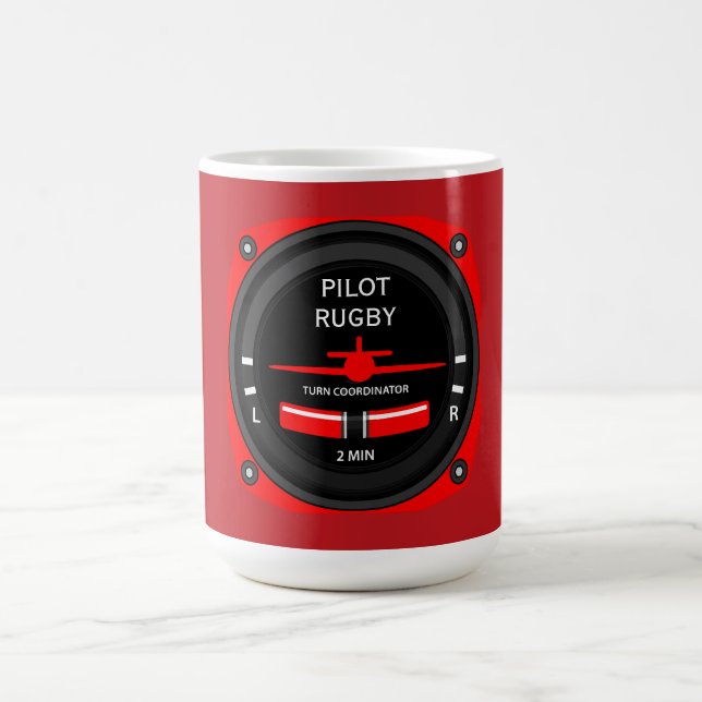 Pilot Aviation Geek Magisk Mugg (Center)