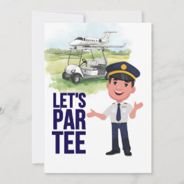 Pilot Aviation Industry Golfer at golf ball   Inbjudningar