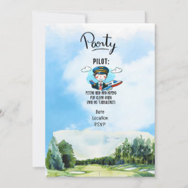 Pilot Aviation Industry Golfer vid golf boll Inbjudningar