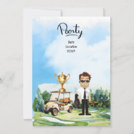 Pilot Aviation Industry Golfer vid golf boll Inbjudningar