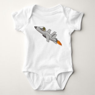 Pilot- baby för jetkämpe tee shirt