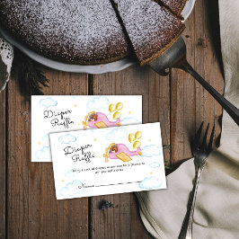 Pilot Bear Airplane Diaper Raffle Baby Shower  Tilläggskort