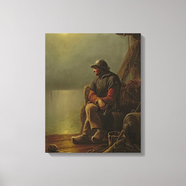 Pilot Behållas Watch, 1851 Canvastryck (Framsida)