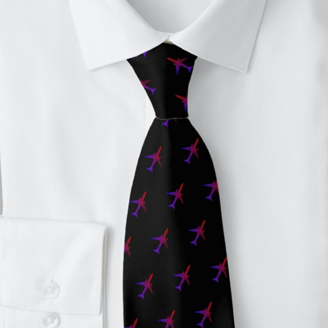 Pilot Blue Navy Airplane NeckTie Slips (Skapare uppladdad)
