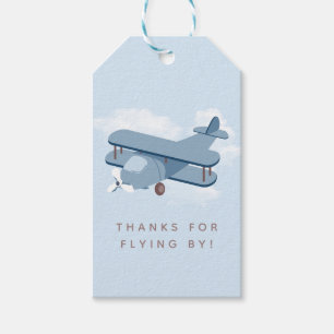 Pilot Boy's Birthday Favor Presentetikett