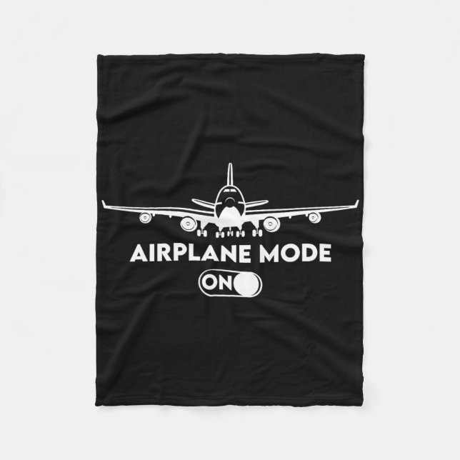 Pilot C172 Flying Gift Airplane Mode  Fleecefilt (Framsidan)